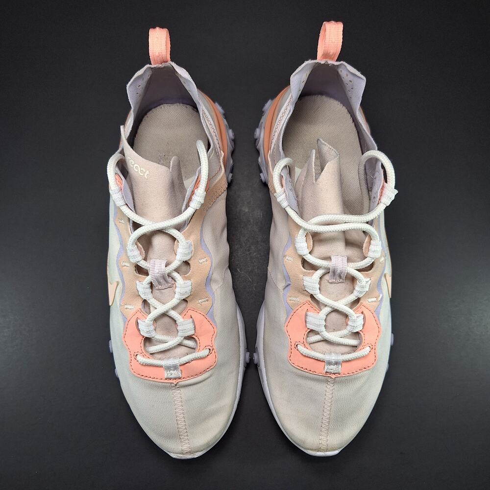 Nike React Element 55 Pale Pink Running Sneakers Shoes BQ2728-601 Women's Size 9 - Picture 7 of 13